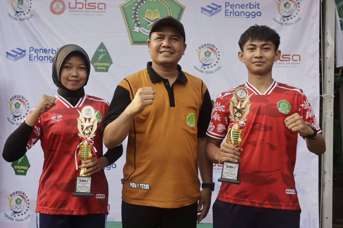 Borong Medali di PORSENI 2025, Ini Kunci Sukses Tim Bulu Tangkis MAN 1 Tegal