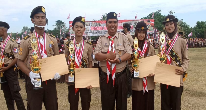 Empat Anggota Pramuka MAN 1 Tegal Terpilih menjadi Pramuka Berprestasi Kwarcab Kab. Tegal
