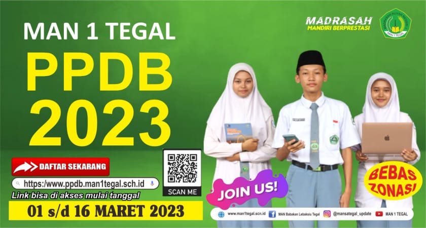 AYO KE MAN 1 TEGAL ADA PROGRAM KETRAMPILAN, PROGRAM RISET dan KELAS DIGITAL nya Loh DI PPDB TAHUN PELAJARAN 2023/2024