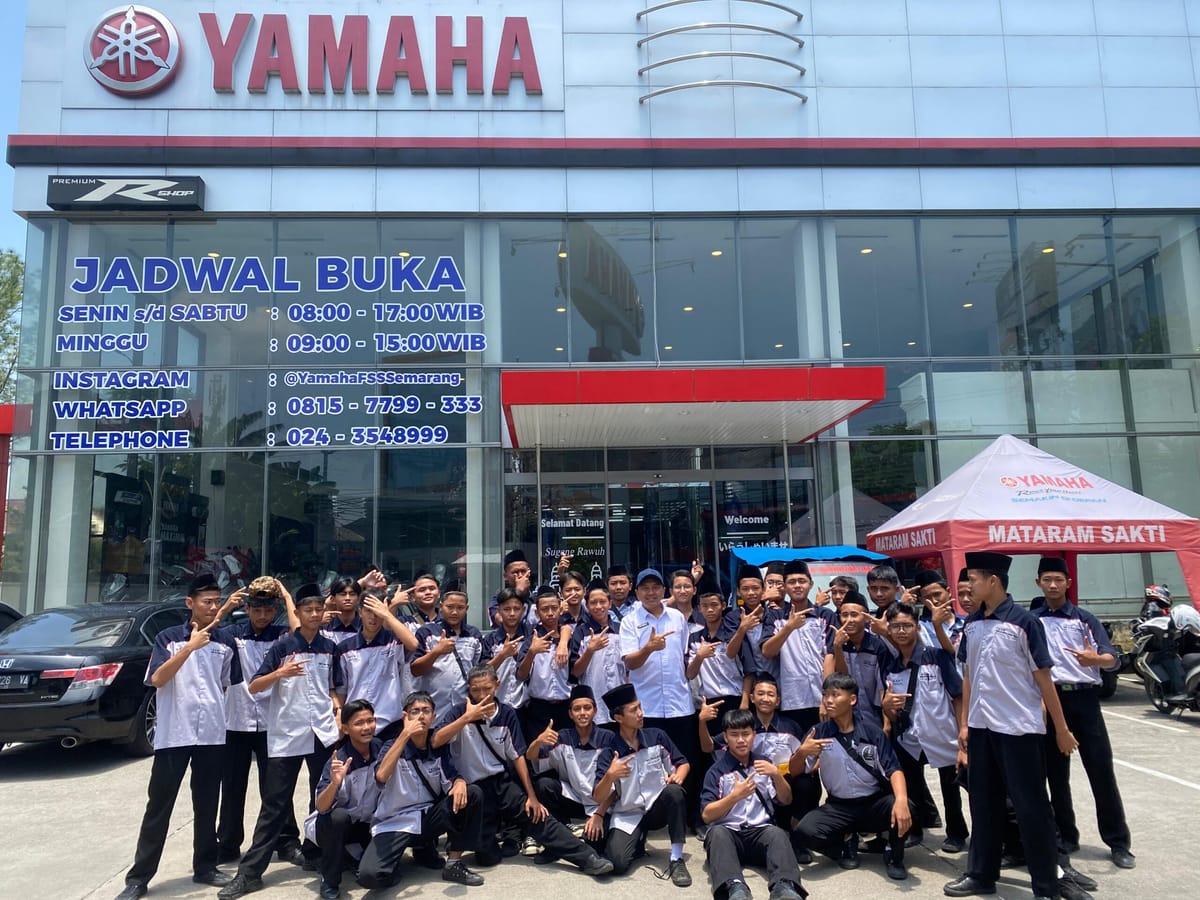 Kenalkan Dunia Industri,  Dua Jurusan Keterampilan MAN 1 Tegal Kunjungi Yamaha Semarang