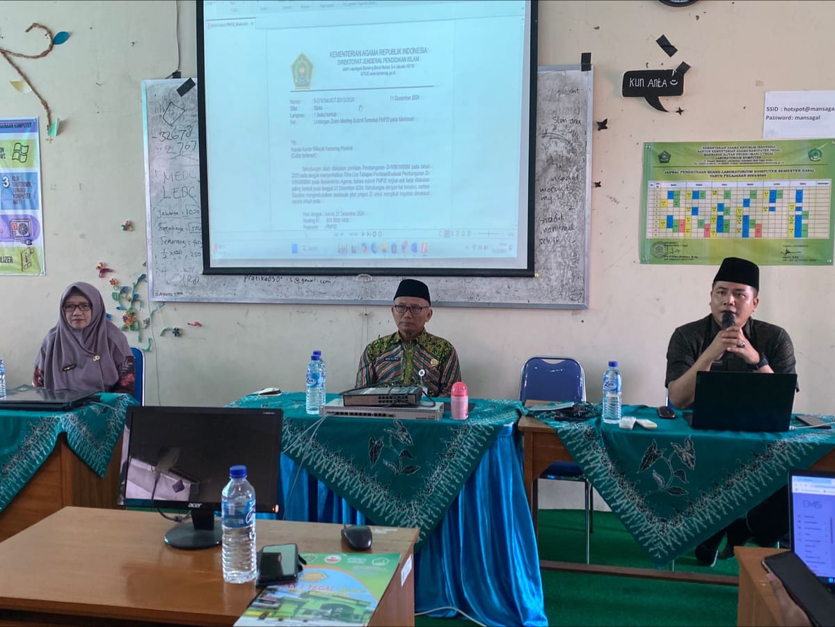 Jelang Submit Zona Integritas 2024, Tim ZI MAN 1 Tegal Lakukan Koordinasi Intensif