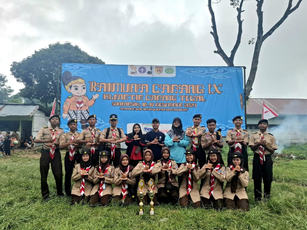 Pramuka MAN 1 Tegal Raih 2 Gelar Juara di Raimuna Cabang XI Kwartir Cabang Tegal 2024