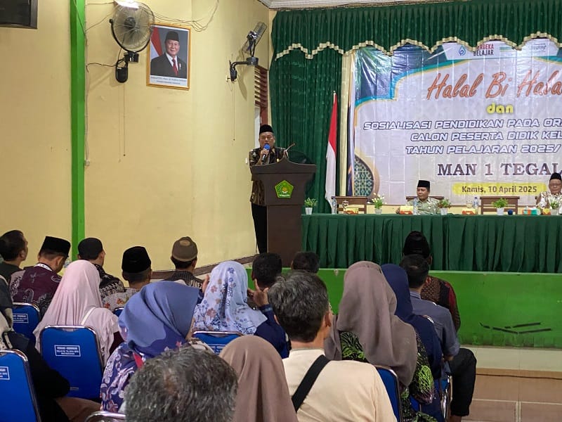 MAN 1 Tegal Adakan Sosialisasi Kepada Orang Tua Calon Peserta Didik Kelas X Tahun Pelajaran 2025/2026