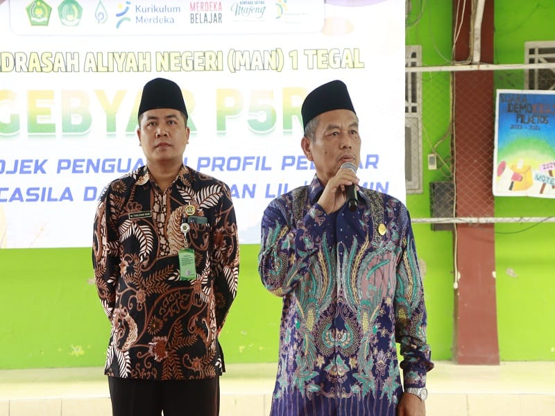 Plt. Kepala MAN 1 Tegal H. Kasturi Resmi Buka P5RA Projek 2: Gaya Hidup Berkelanjutan