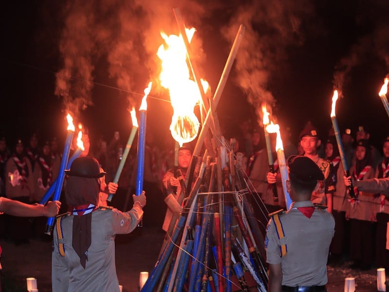 Gudep Pramuka MAN 1 Tegal Helat Pelantikan Pramuka Penegak Bantara