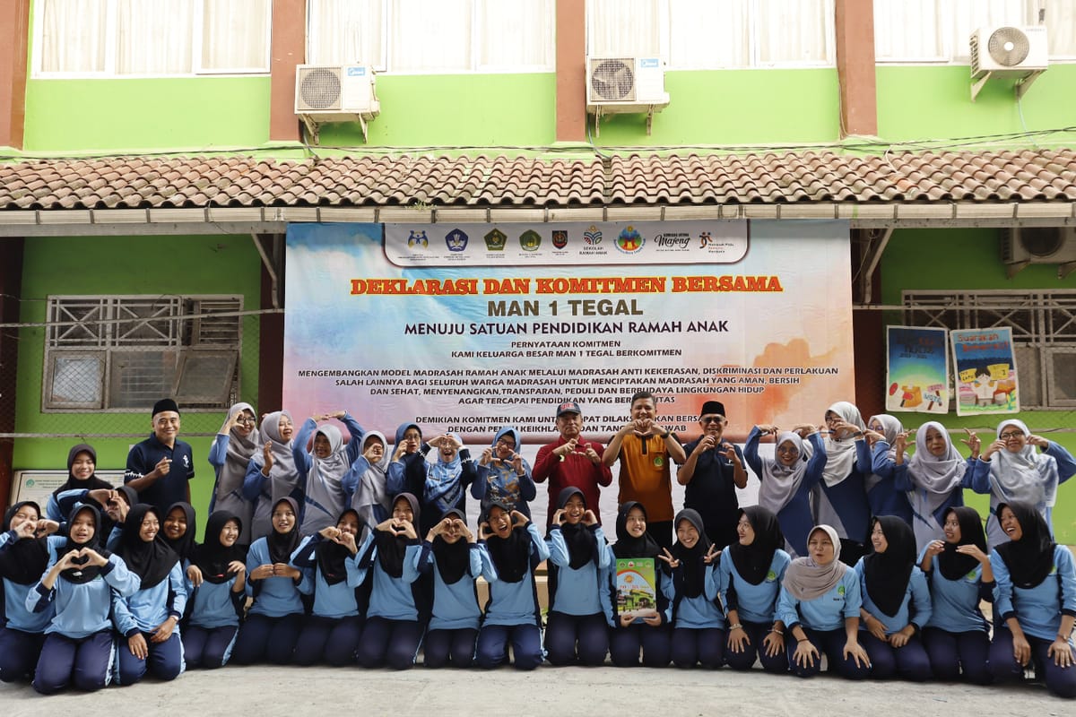 MAN 1 Tegal Deklarasikan Diri sebagai Madrasah Ramah Anak