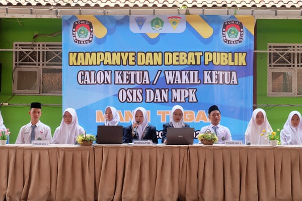 Berlatih demokrasi, OSIS MAN 1 Tegal Adakan Debat Publik Calon Ketua OSIS dan MPK