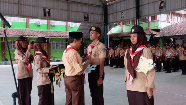 Gudep Pramuka MAN 1 Tegal Helat Pelantikan Pramuka Penegak Bantara