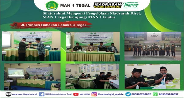 Siap Wujudkan Digitalisasi Madrasah, MAN 1 Tegal Adakan Bimtek Madrasah Digital
