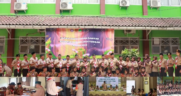 Lomba Gudep Mantap, Tim Penilai Pramuka Kwarda Jateng Lakukan Visitasi di MAN 1 Tegal
