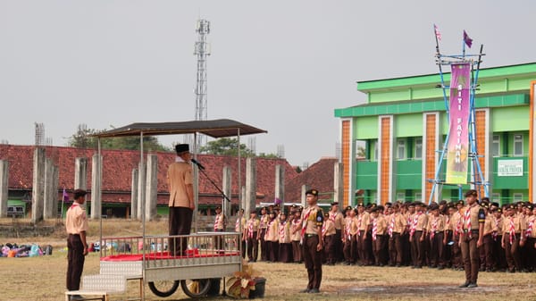 Pramuka MAN 1 Tegal Gelar Perkemahan Pindah Golongan
