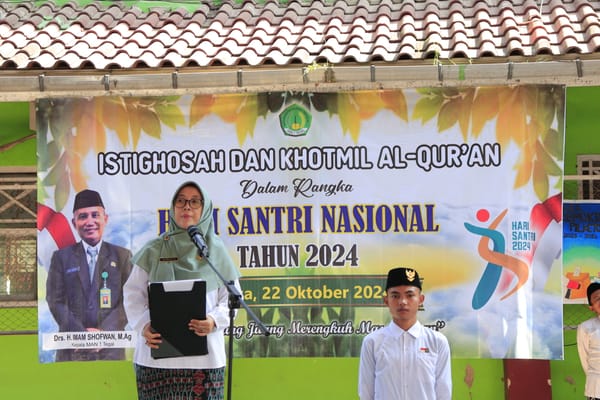 MAN 1 Tegal Gelar Apel Peringatan Hari Santri Nasional