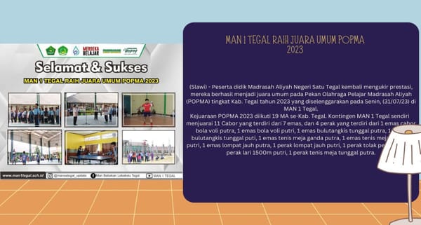 MAN 1 Tegal Raih Juara Umum POPMA 2023