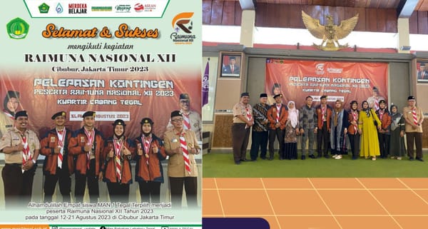 Keren, 4 Siswa MAN 1 Tegal Terpilih Ikuti Raimuna XII 2023