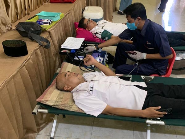 Gandeng PMI, PMR WIRA MAN 1 Tegal Adakan Donor Darah
