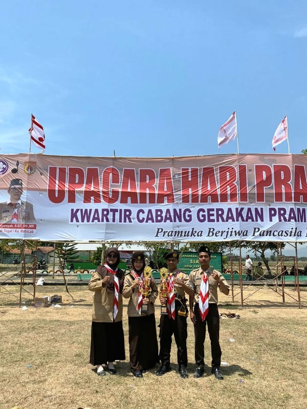 Dua Anggota Pramuka MAN 1 Tegal Raih Juara Lomba Pramuka Garuda Berprestasi Kwartir Cabang Tegal 2024