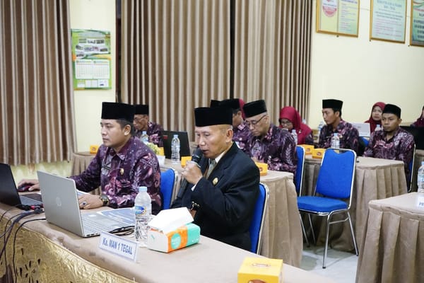 MAN 1 Tegal Sukses Jalani Desk Evaluasi Penilaian Zona Integritas Menuju WBK dan WBBM