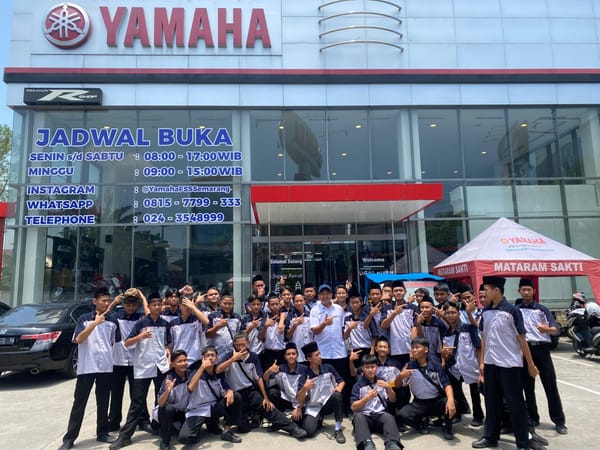 Kenalkan Dunia Industri,  Dua Jurusan Keterampilan MAN 1 Tegal Kunjungi Yamaha Semarang