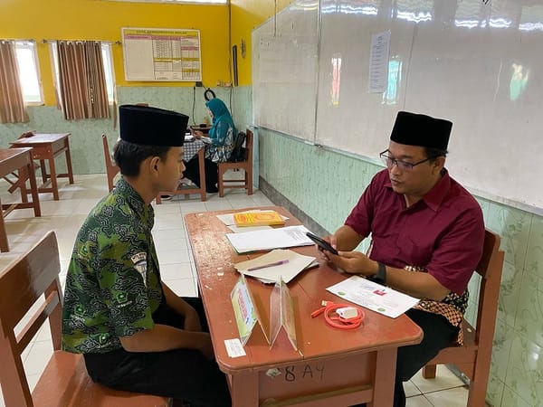 Hari Pertama Pelaksanaan Wawancara Penerimaan Peserta Didik Baru MAN 1 Tegal Berjalan Lancar